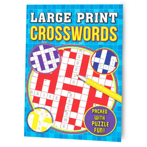 Picture of LARGE PRINT CROSSWORD BLUE